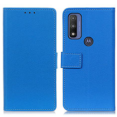 Custodia Portafoglio In Pelle Cover con Supporto M08L per Motorola Moto G Pure Blu