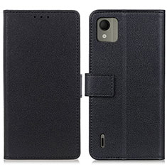 Custodia Portafoglio In Pelle Cover con Supporto M08L per Nokia C110 Nero