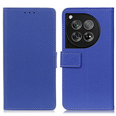 Custodia Portafoglio In Pelle Cover con Supporto M08L per OnePlus 12R 5G Blu