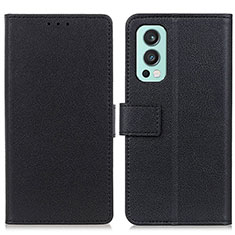 Custodia Portafoglio In Pelle Cover con Supporto M08L per OnePlus Nord 2 5G Nero