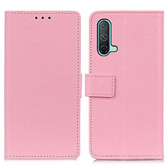 Custodia Portafoglio In Pelle Cover con Supporto M08L per OnePlus Nord CE 5G Rosa