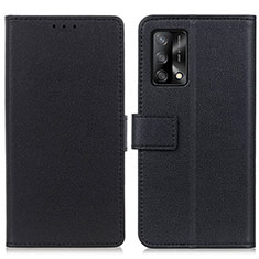 Custodia Portafoglio In Pelle Cover con Supporto M08L per Oppo A74 4G Nero