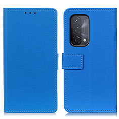 Custodia Portafoglio In Pelle Cover con Supporto M08L per Oppo A74 5G Blu