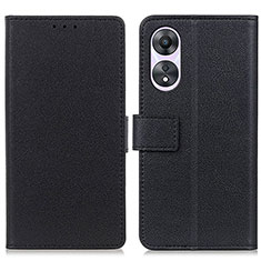 Custodia Portafoglio In Pelle Cover con Supporto M08L per Oppo A78 4G Nero