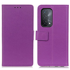 Custodia Portafoglio In Pelle Cover con Supporto M08L per Oppo A93 5G Viola