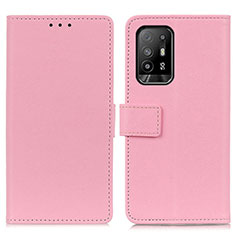 Custodia Portafoglio In Pelle Cover con Supporto M08L per Oppo A94 5G Rosa