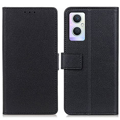 Custodia Portafoglio In Pelle Cover con Supporto M08L per Oppo A96 5G Nero