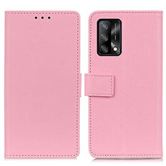 Custodia Portafoglio In Pelle Cover con Supporto M08L per Oppo F19s Rosa