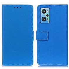 Custodia Portafoglio In Pelle Cover con Supporto M08L per Realme GT Neo2 5G Blu