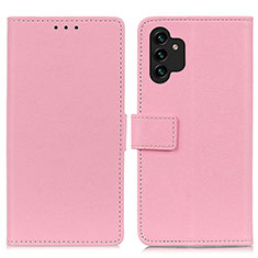 Custodia Portafoglio In Pelle Cover con Supporto M08L per Samsung Galaxy A13 4G Rosa