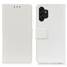 Custodia Portafoglio In Pelle Cover con Supporto M08L per Samsung Galaxy A13 5G Bianco
