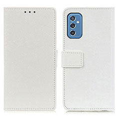 Custodia Portafoglio In Pelle Cover con Supporto M08L per Samsung Galaxy M52 5G Bianco