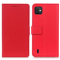 Custodia Portafoglio In Pelle Cover con Supporto M08L per Wiko Y82 Rosso