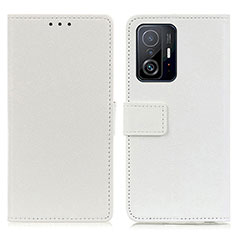 Custodia Portafoglio In Pelle Cover con Supporto M08L per Xiaomi Mi 11T 5G Bianco