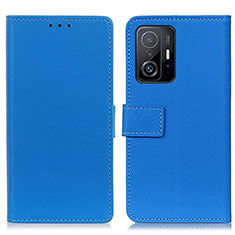 Custodia Portafoglio In Pelle Cover con Supporto M08L per Xiaomi Mi 11T 5G Blu