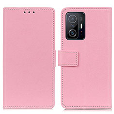 Custodia Portafoglio In Pelle Cover con Supporto M08L per Xiaomi Mi 11T 5G Rosa
