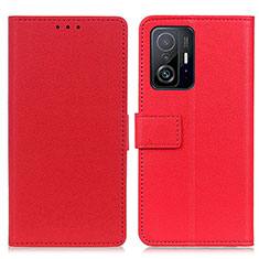 Custodia Portafoglio In Pelle Cover con Supporto M08L per Xiaomi Mi 11T 5G Rosso