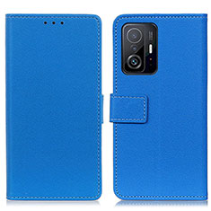 Custodia Portafoglio In Pelle Cover con Supporto M08L per Xiaomi Mi 11T Pro 5G Blu