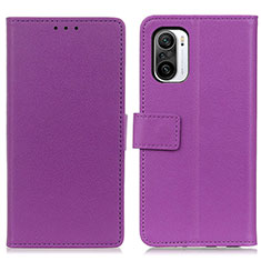 Custodia Portafoglio In Pelle Cover con Supporto M08L per Xiaomi Mi 11X 5G Viola