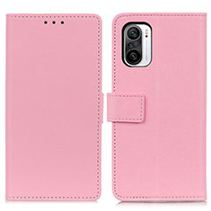 Custodia Portafoglio In Pelle Cover con Supporto M08L per Xiaomi Mi 11X Pro 5G Rosa