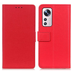 Custodia Portafoglio In Pelle Cover con Supporto M08L per Xiaomi Mi 12S 5G Rosso