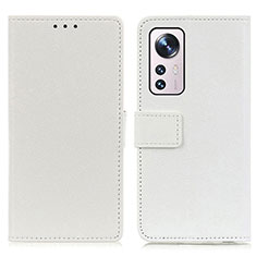 Custodia Portafoglio In Pelle Cover con Supporto M08L per Xiaomi Mi 12S Pro 5G Bianco