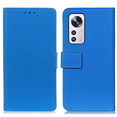 Custodia Portafoglio In Pelle Cover con Supporto M08L per Xiaomi Mi 12S Pro 5G Blu