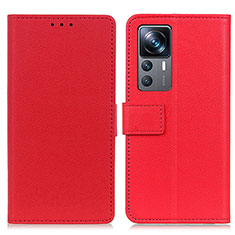 Custodia Portafoglio In Pelle Cover con Supporto M08L per Xiaomi Mi 12T 5G Rosso