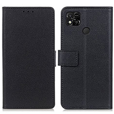 Custodia Portafoglio In Pelle Cover con Supporto M08L per Xiaomi POCO C3 Nero