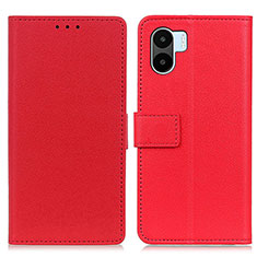 Custodia Portafoglio In Pelle Cover con Supporto M08L per Xiaomi Poco C50 Rosso