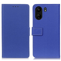 Custodia Portafoglio In Pelle Cover con Supporto M08L per Xiaomi Poco C65 Blu