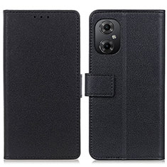 Custodia Portafoglio In Pelle Cover con Supporto M08L per Xiaomi Poco M4 5G Nero