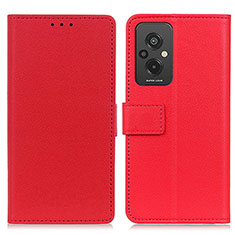 Custodia Portafoglio In Pelle Cover con Supporto M08L per Xiaomi Redmi 11 Prime 4G Rosso