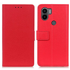 Custodia Portafoglio In Pelle Cover con Supporto M08L per Xiaomi Redmi A1 Plus Rosso