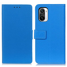 Custodia Portafoglio In Pelle Cover con Supporto M08L per Xiaomi Redmi K40 5G Blu