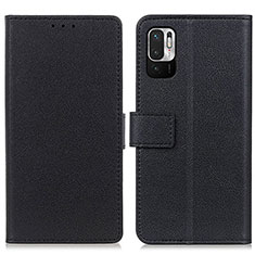 Custodia Portafoglio In Pelle Cover con Supporto M08L per Xiaomi Redmi Note 10 JE 5G Nero