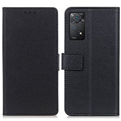 Custodia Portafoglio In Pelle Cover con Supporto M08L per Xiaomi Redmi Note 11 Pro 5G Nero