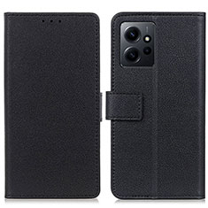 Custodia Portafoglio In Pelle Cover con Supporto M08L per Xiaomi Redmi Note 12 4G Nero