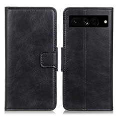 Custodia Portafoglio In Pelle Cover con Supporto M09L per Google Pixel 7 Pro 5G Nero