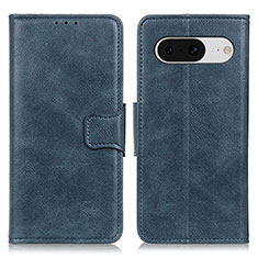 Custodia Portafoglio In Pelle Cover con Supporto M09L per Google Pixel 8 5G Blu