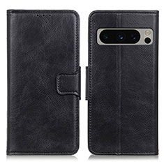 Custodia Portafoglio In Pelle Cover con Supporto M09L per Google Pixel 8 Pro 5G Nero