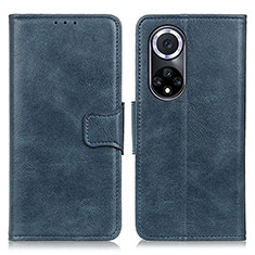 Custodia Portafoglio In Pelle Cover con Supporto M09L per Huawei Honor 50 5G Blu