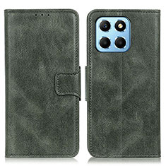 Custodia Portafoglio In Pelle Cover con Supporto M09L per Huawei Honor X6 Verde