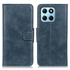 Custodia Portafoglio In Pelle Cover con Supporto M09L per Huawei Honor X8 5G Blu