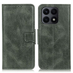 Custodia Portafoglio In Pelle Cover con Supporto M09L per Huawei Honor X8a 4G Verde