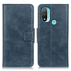 Custodia Portafoglio In Pelle Cover con Supporto M09L per Motorola Moto E40 Blu