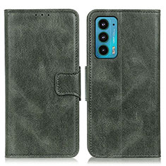 Custodia Portafoglio In Pelle Cover con Supporto M09L per Motorola Moto Edge 20 5G Verde