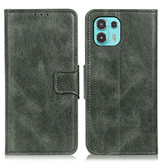 Custodia Portafoglio In Pelle Cover con Supporto M09L per Motorola Moto Edge 20 Lite 5G Verde