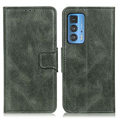 Custodia Portafoglio In Pelle Cover con Supporto M09L per Motorola Moto Edge 20 Pro 5G Verde