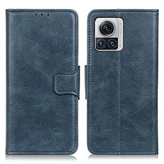 Custodia Portafoglio In Pelle Cover con Supporto M09L per Motorola Moto Edge 30 Ultra 5G Blu